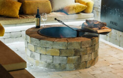 вогнище Rocca №2, місце для вогню, патіо зона, кострище, бернстоун